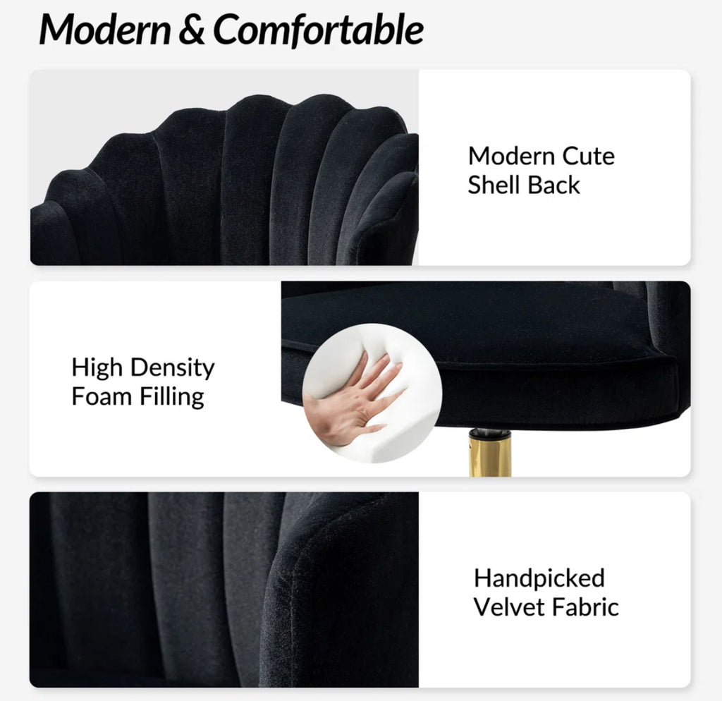 Modern Task Chair w/ Tufted Back
