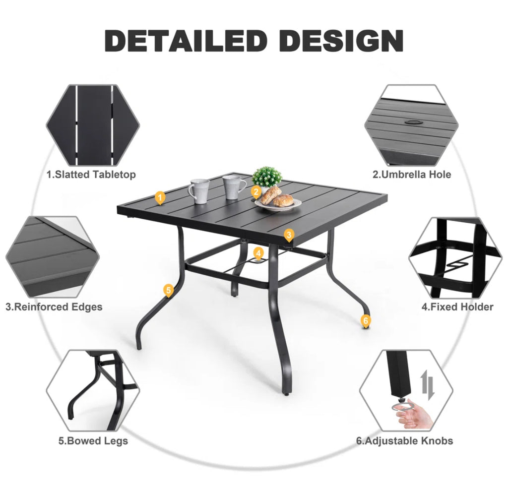 5-Piece Outdoor Patio Dining Set