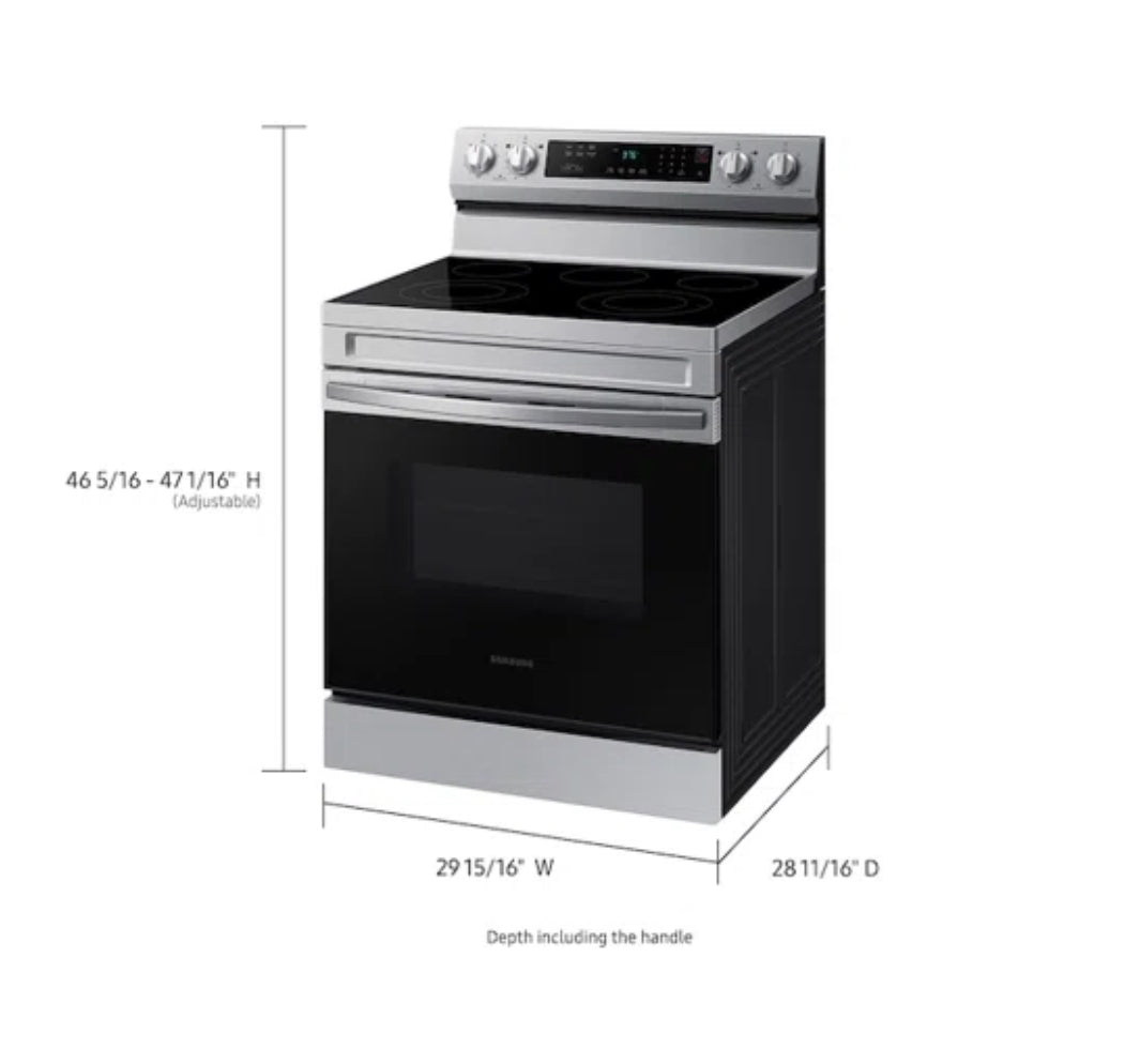 Samsung 6.3 Cubic Feet Smart Electric Stove