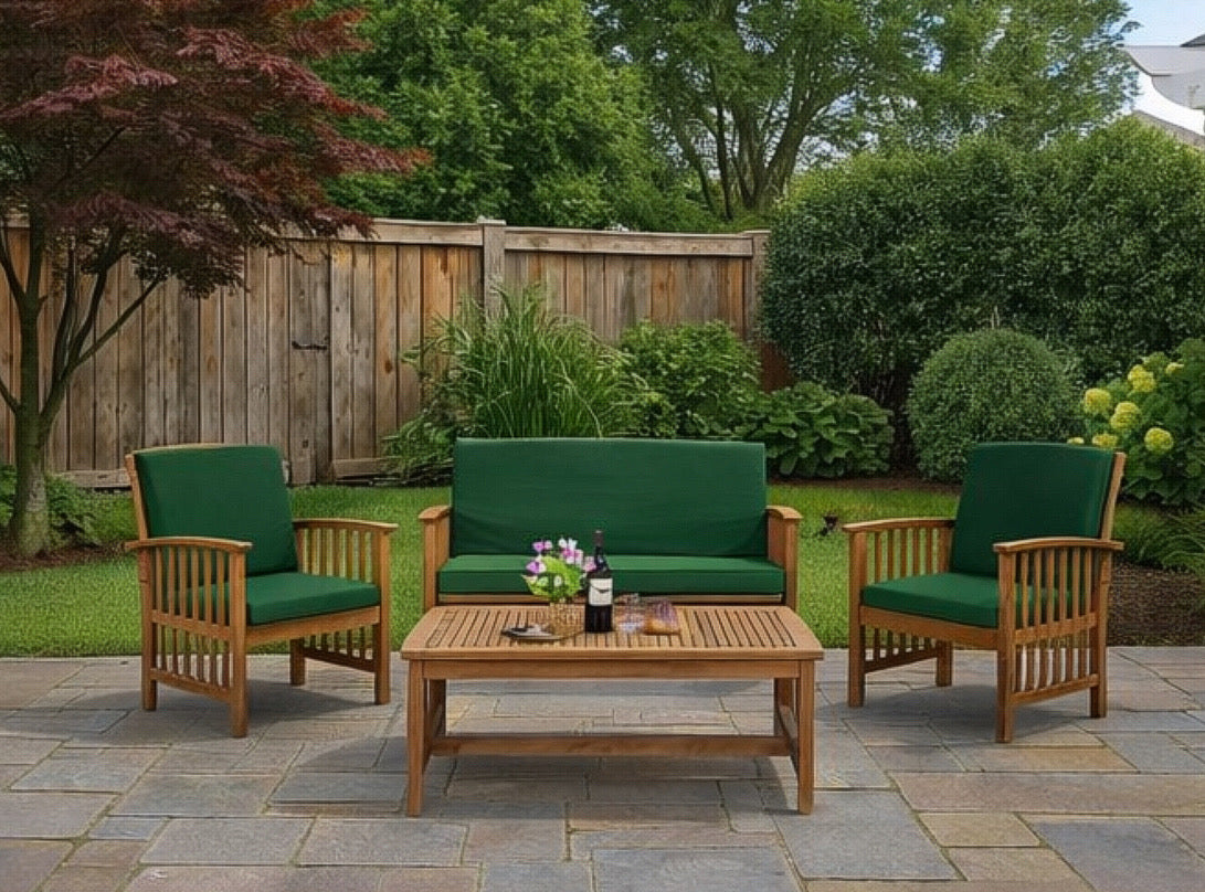 Patio Conversation Set w/ Cushions