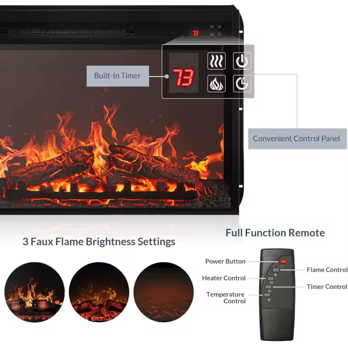 Electric Fireplace TV Stand