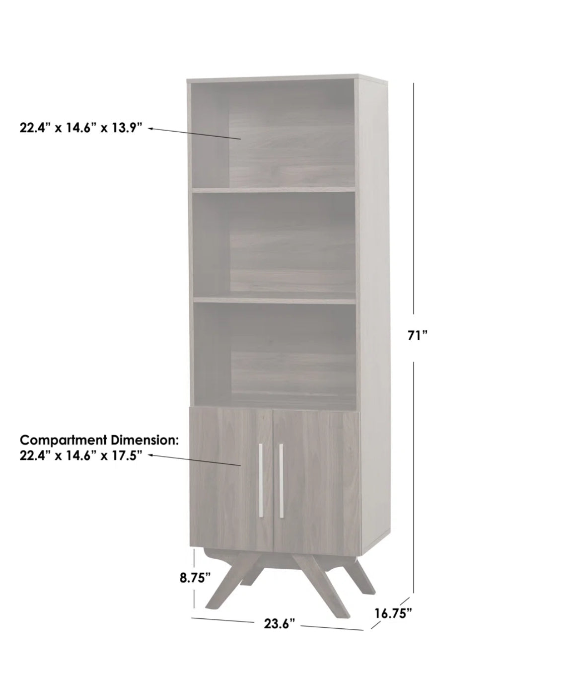 4-Tier Storage Bookcase