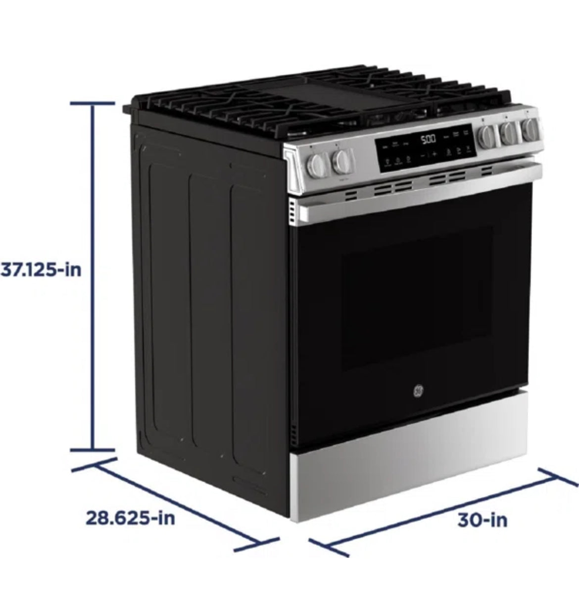 GE 30" 5.3 Cubic Feet Natural Gas Stove