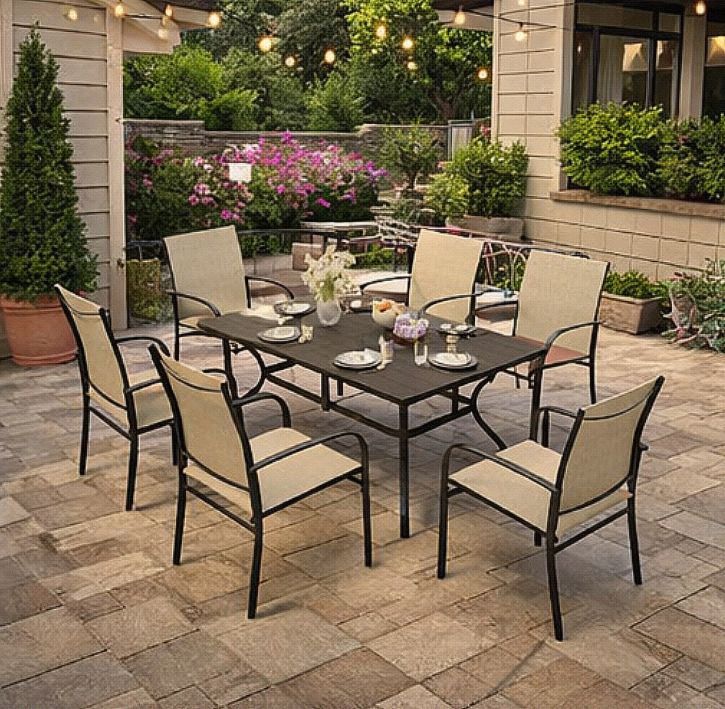 60" Long Dining Set