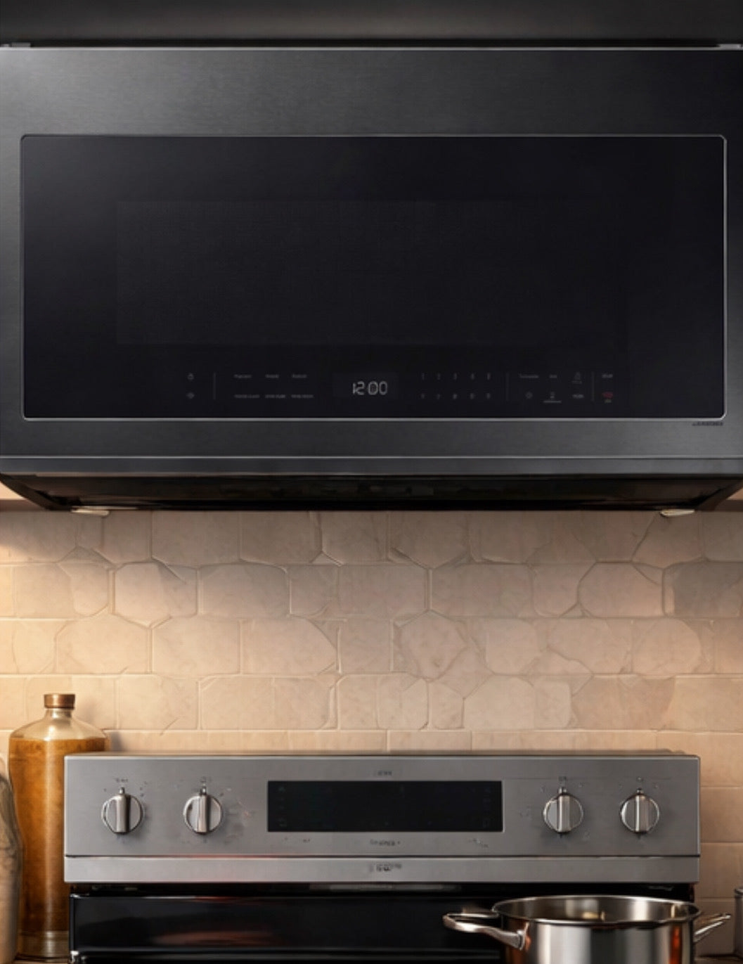 Samsung 21 Cubic Feet Over-the-Range Microwave w/ Wi-Fi