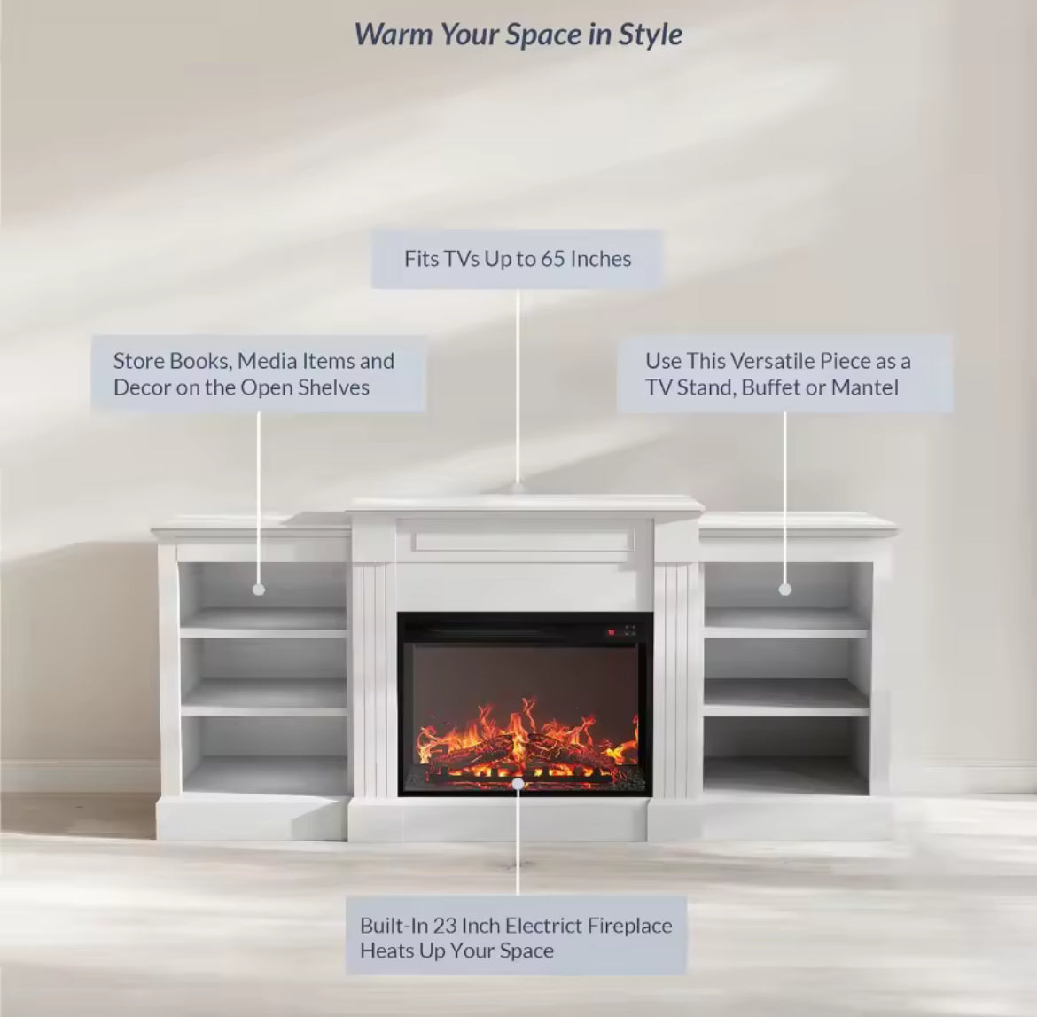 Electric Fireplace TV Stand