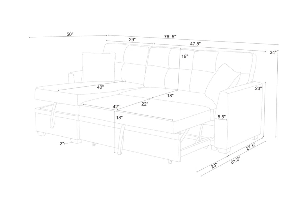 High-Density Reversible Sofa