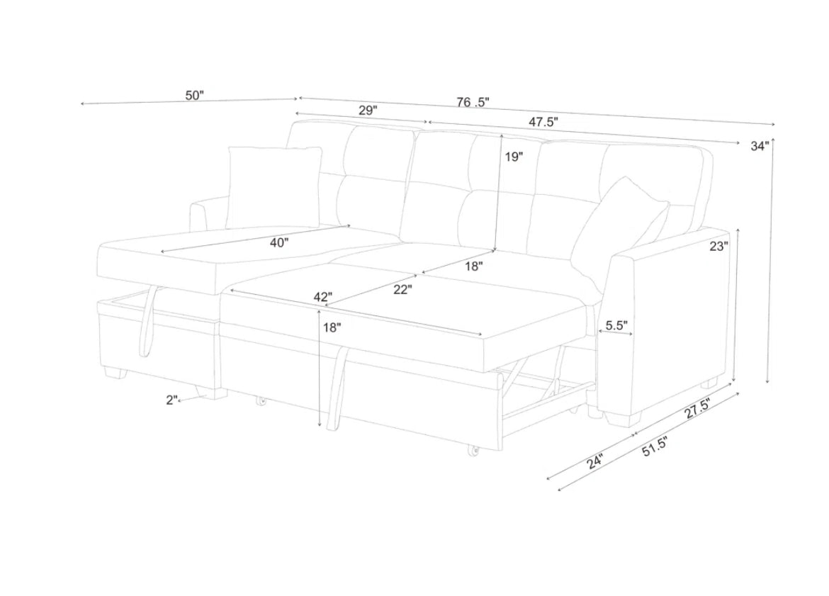 High-Density Reversible Sofa