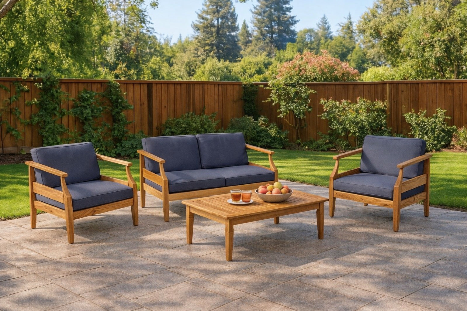 Outdoor Conversation Set w/ Cushions
