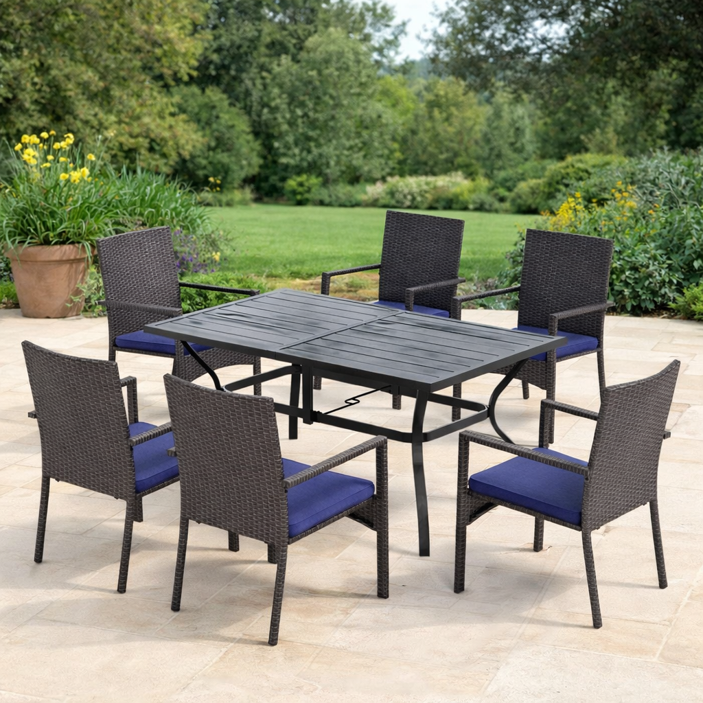 7-Piece Dining Set w/ Cushions