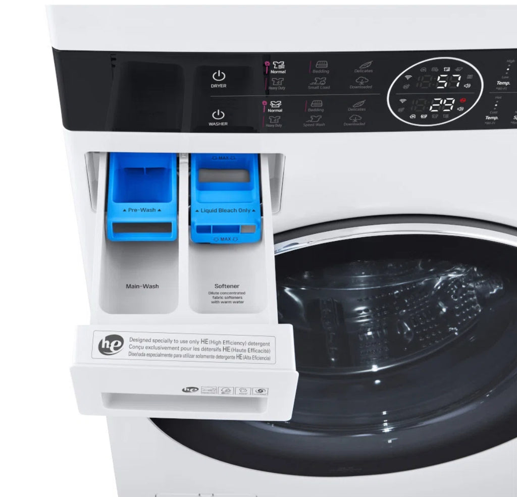 LG Dryer & Front Load WashTower w/ Center Control Washer
