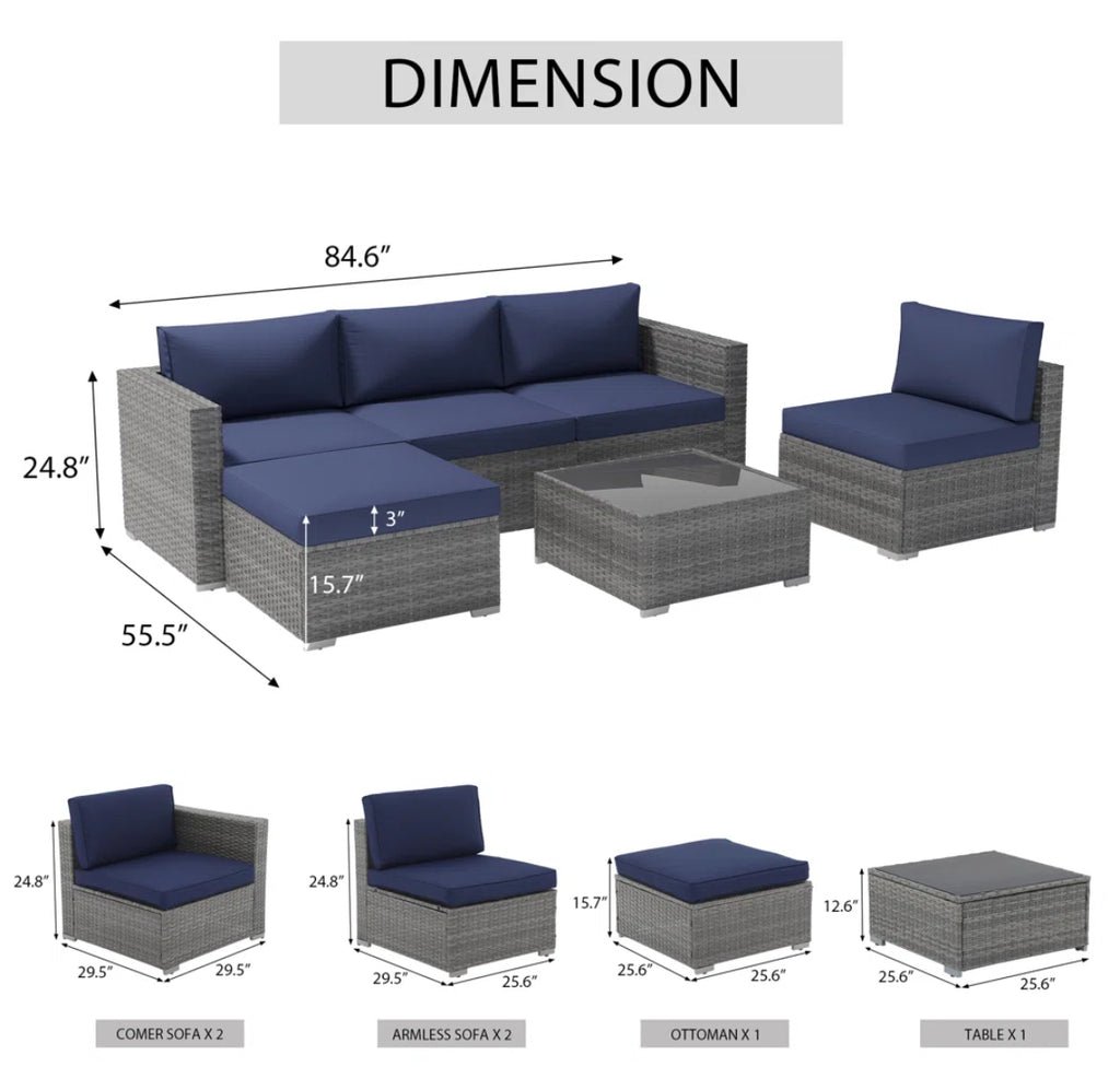 Cabana Conversation Patio Set