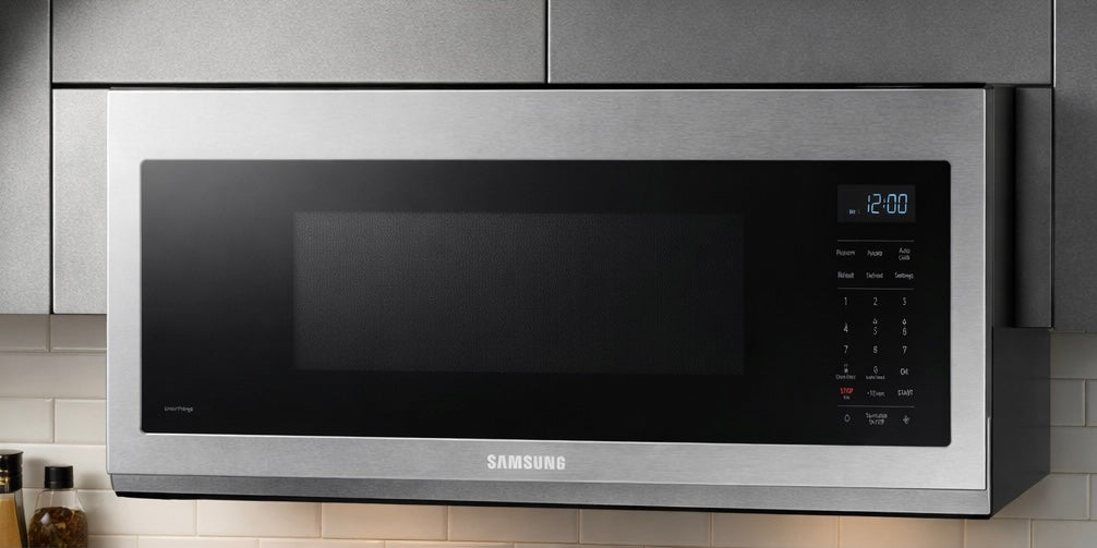 Samsung 1.1 Cubic Feet Smart Over-the-Range Microwave w/ Wi-Fi