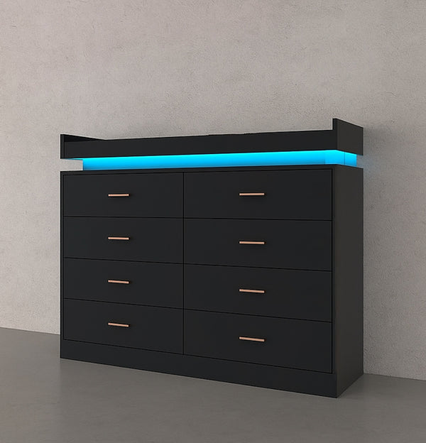 8-Drawer Dresser w/ LED Light