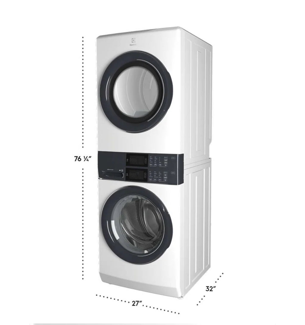 Electrolux Laundry Tower Single Unit Front Load Washer & Electric Dryer