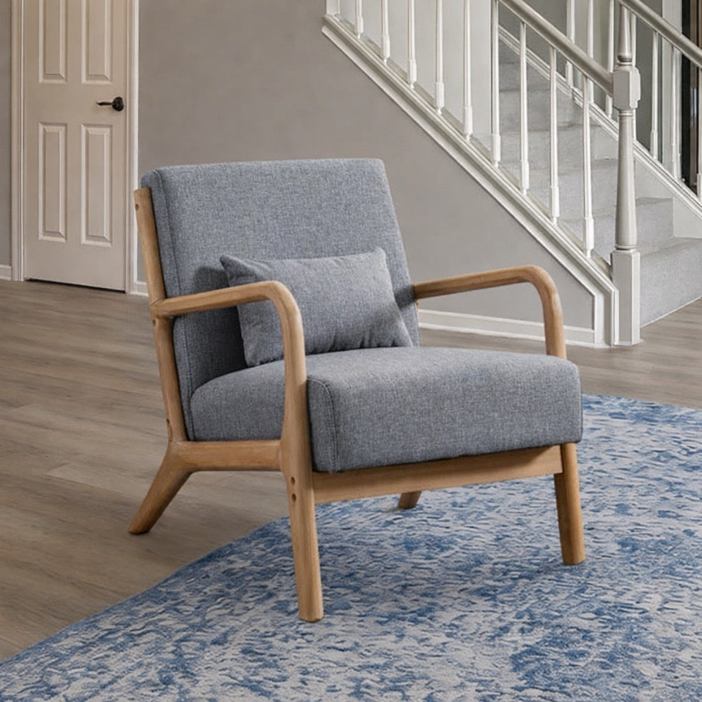 Boho Armchair w/ Lumbar Pillow