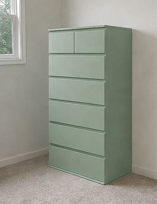 6-Drawer Tall Modern Bureau