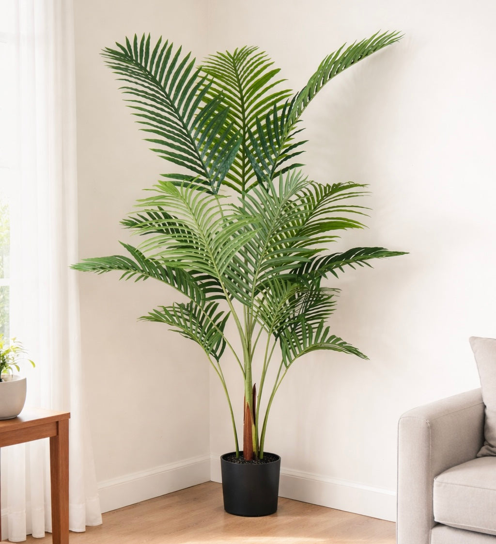 Modern UV Resistant Palm Tree in Pot