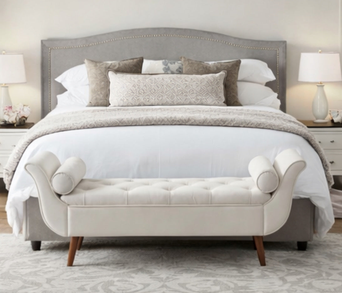 65” Tufted Storage Bench for King-Size