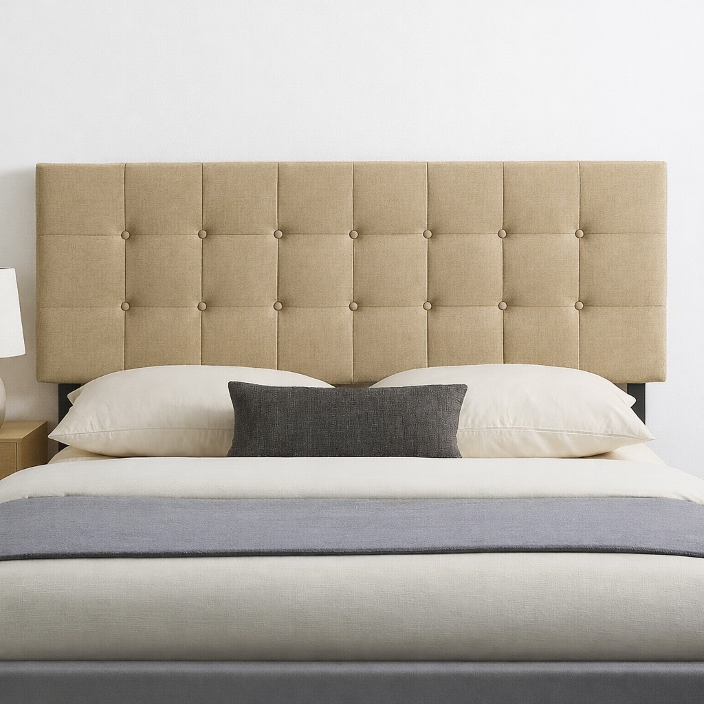 Adjustable Headboard w/ Button Tufted