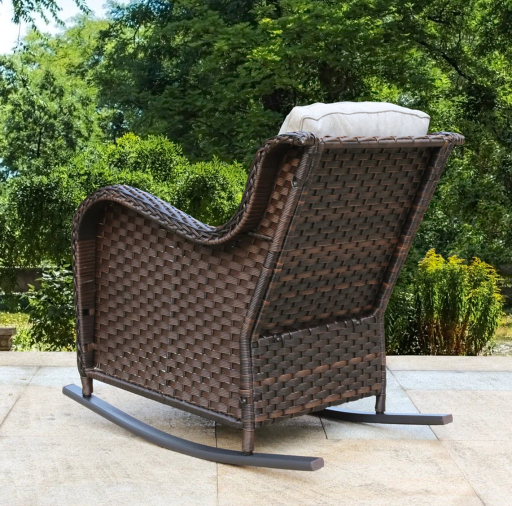 Outdoor Wicker Rocking Chair