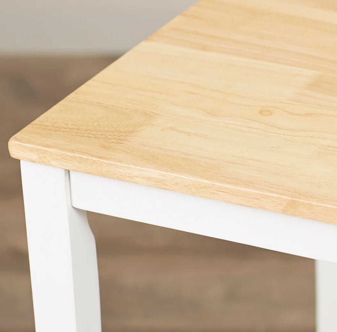 Space-Saving Farmhouse Dining Table Set for 4