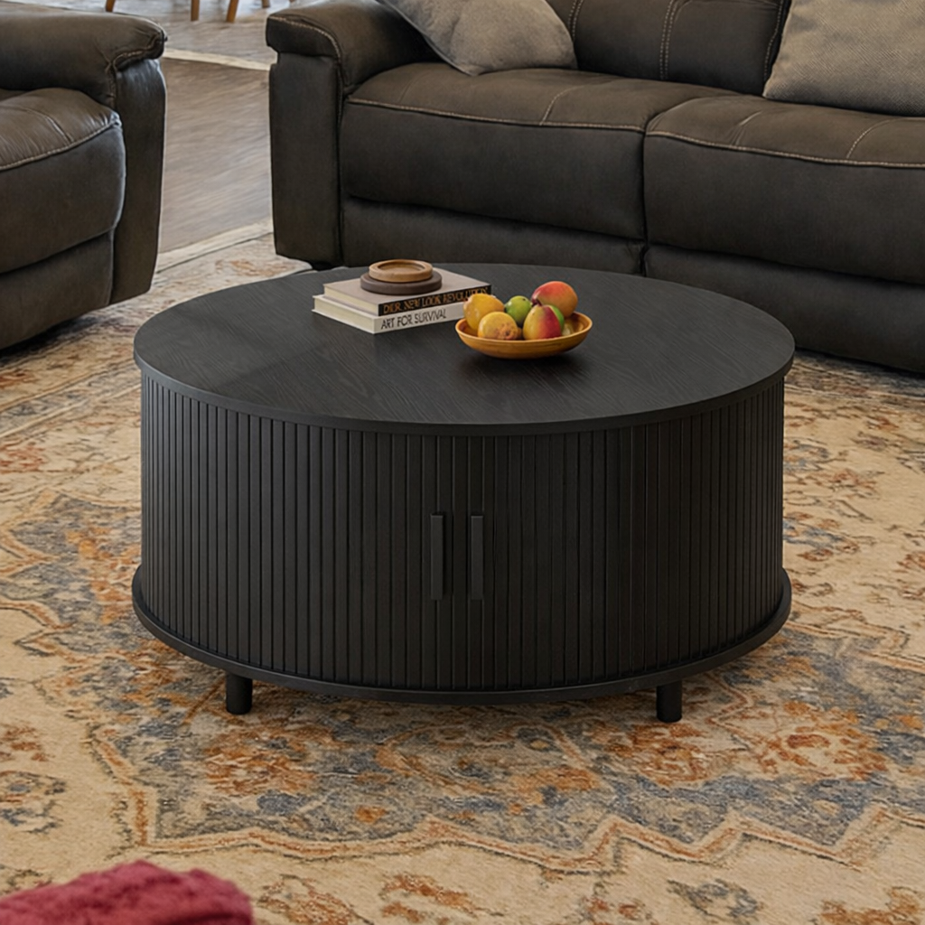 Round Wooden Coffee Table