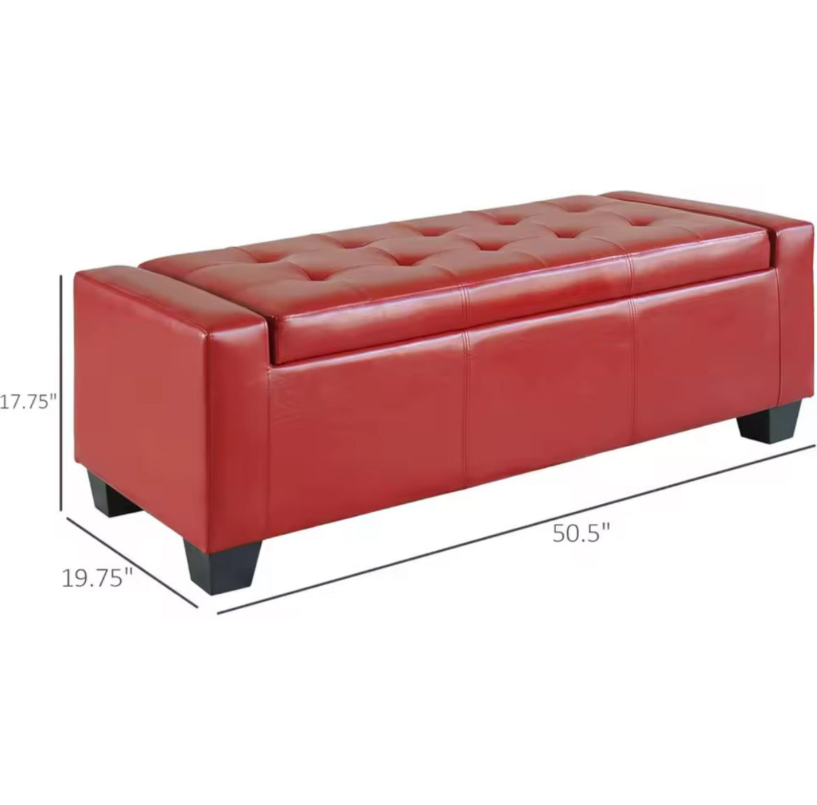51” Large Tufted Bench