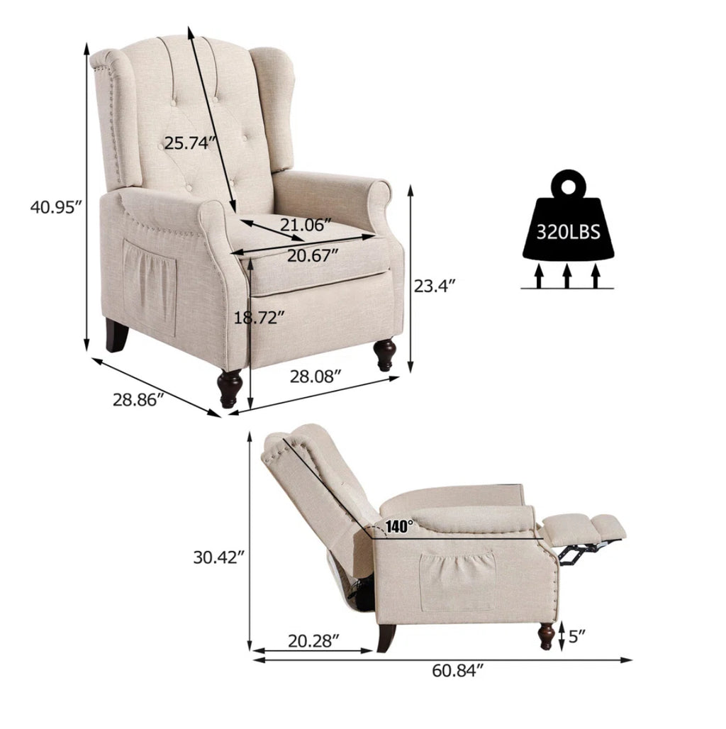 Tufted Recliner Chair
