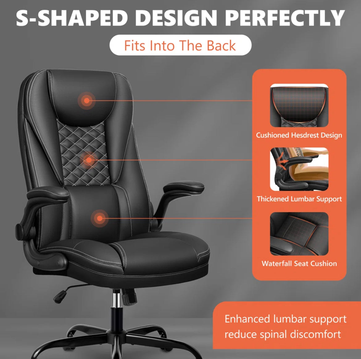 Executive Office Chair w/ Lumbar Support