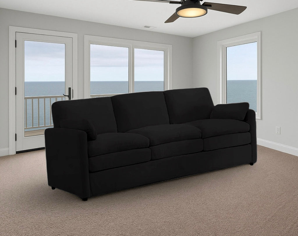 Double Plush Cushioned Sofa