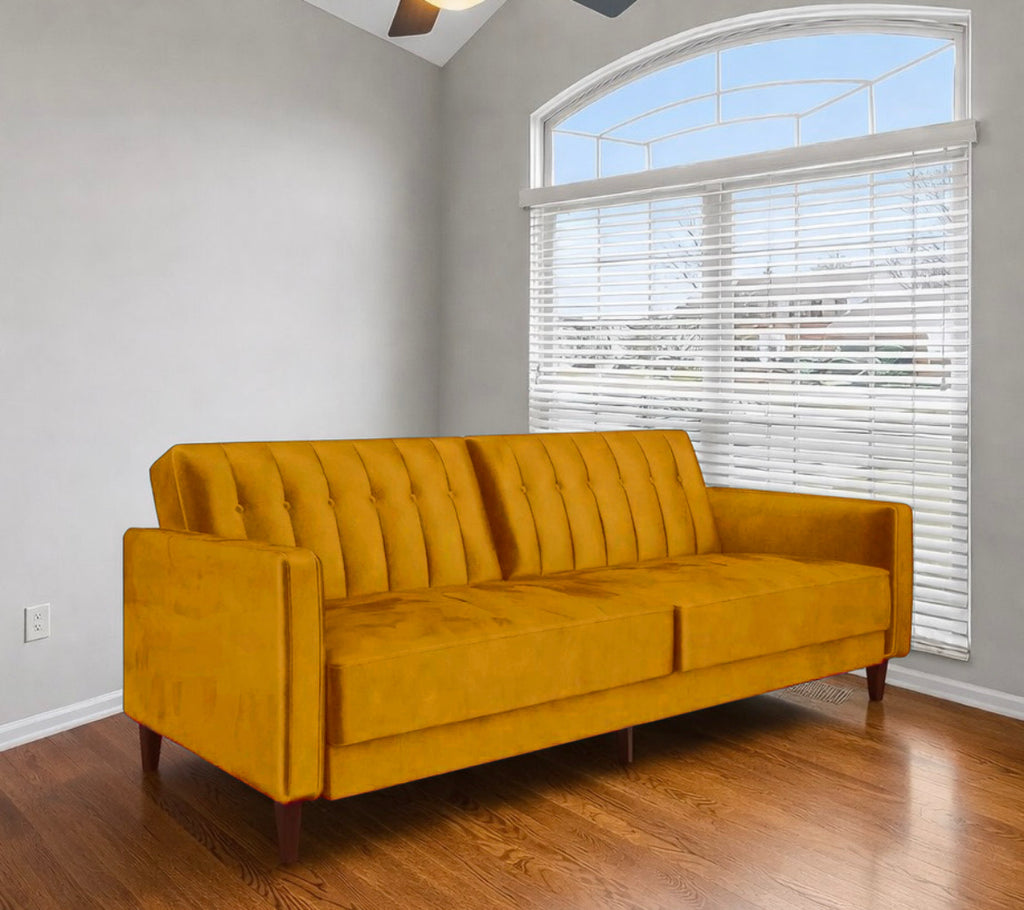 Velvet Convertible Sofa