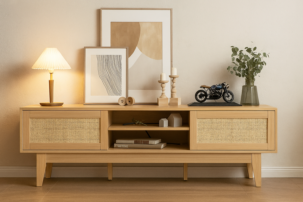 Rattan TV Stand
