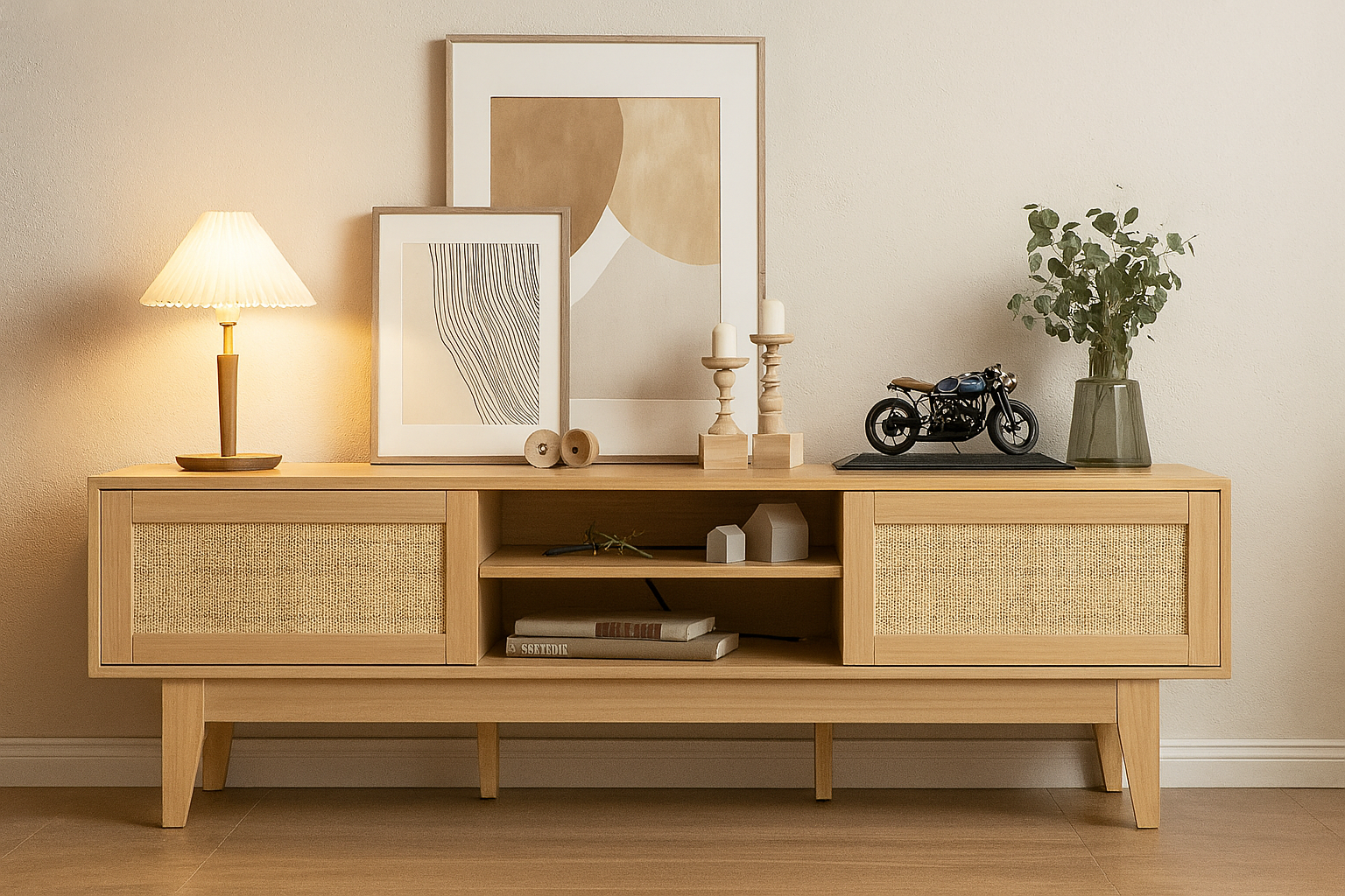 Rattan TV Stand