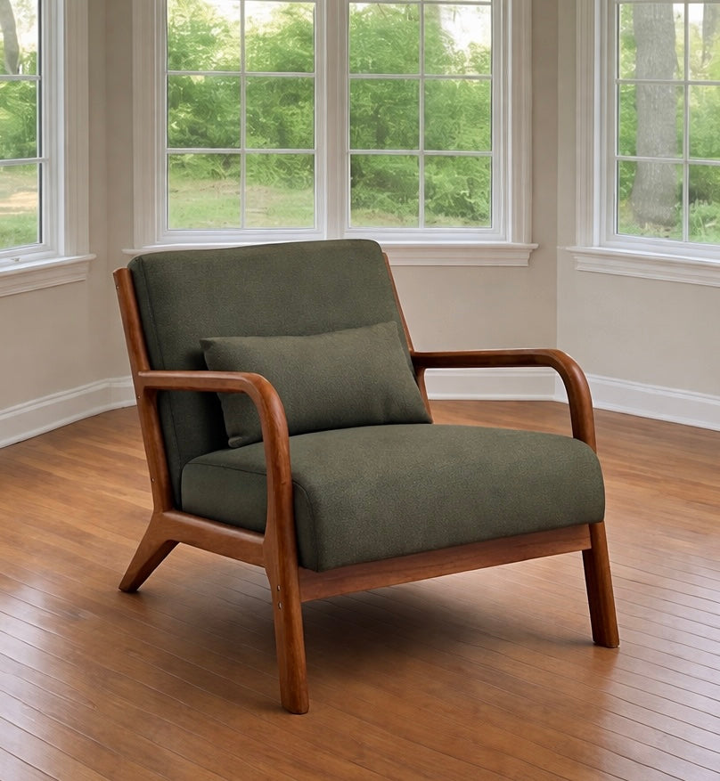 Boho Armchair w/ Lumbar Pillow