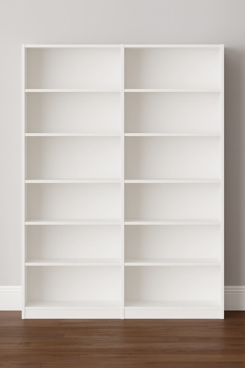 6-Tier Double Wide Bookshelf