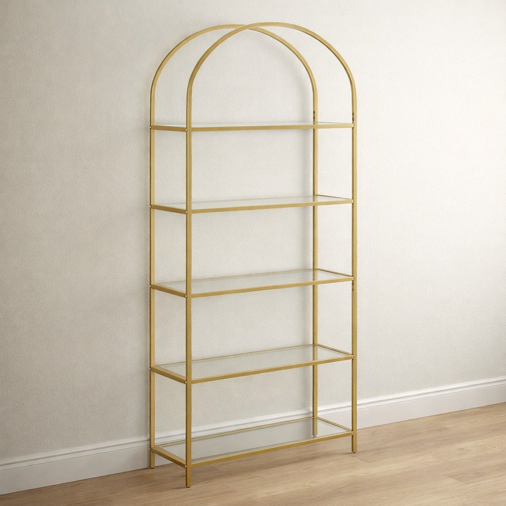 5-Tier Arched Bookshelf