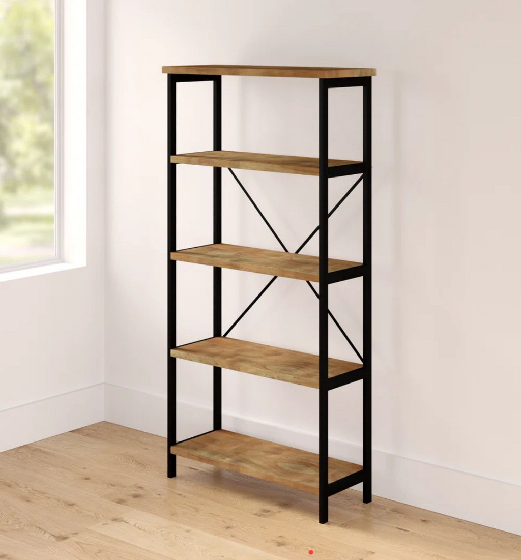 5-Tier Industrial Bookcase