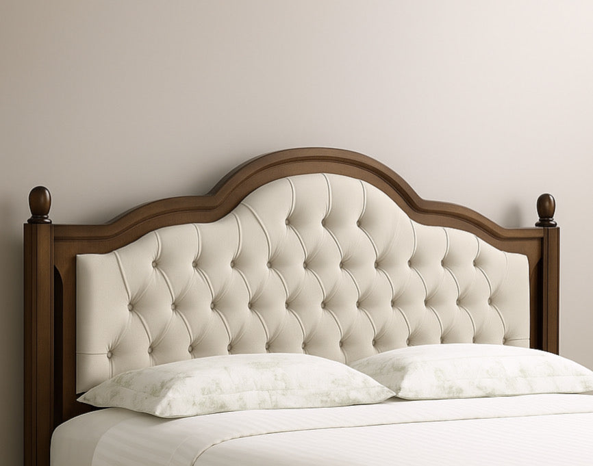 Elegant Bed Frame w/ Tufted Detailing