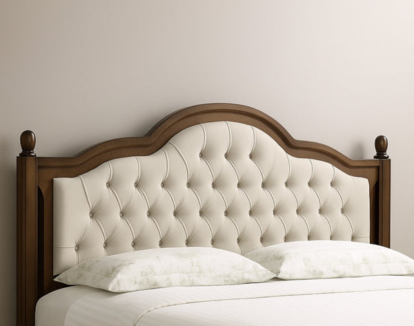 Elegant Bed Frame w/ Tufted Detailing