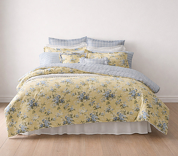 Yellow Floral Comforter Set