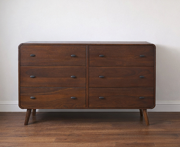 6-Drawer Retro Dresser