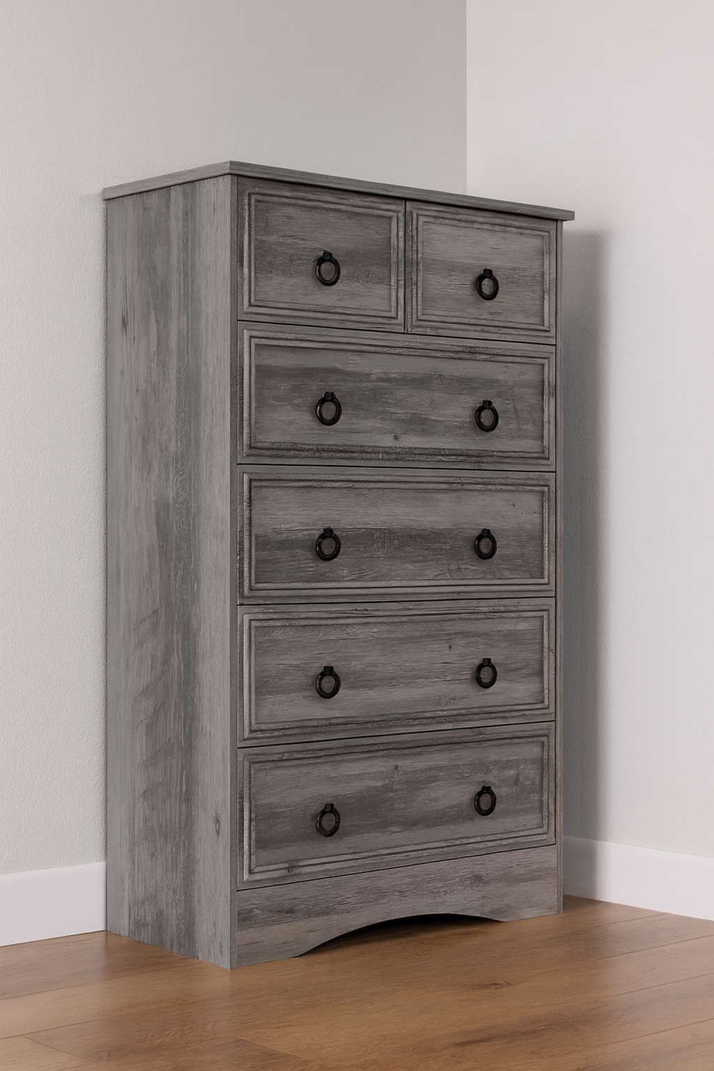 6-Drawer Wood Bureau