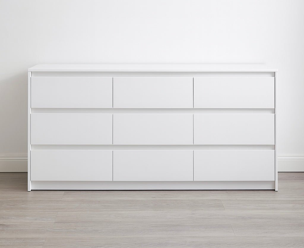 Modern 9-Drawer Wood Dresser