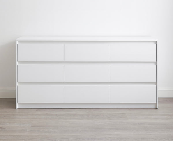 Modern 9-Drawer Wood Dresser