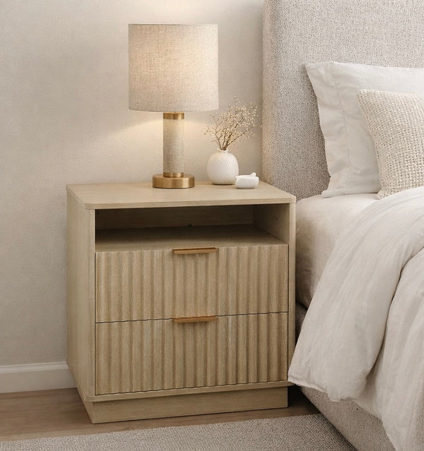 Fluted Nightstand