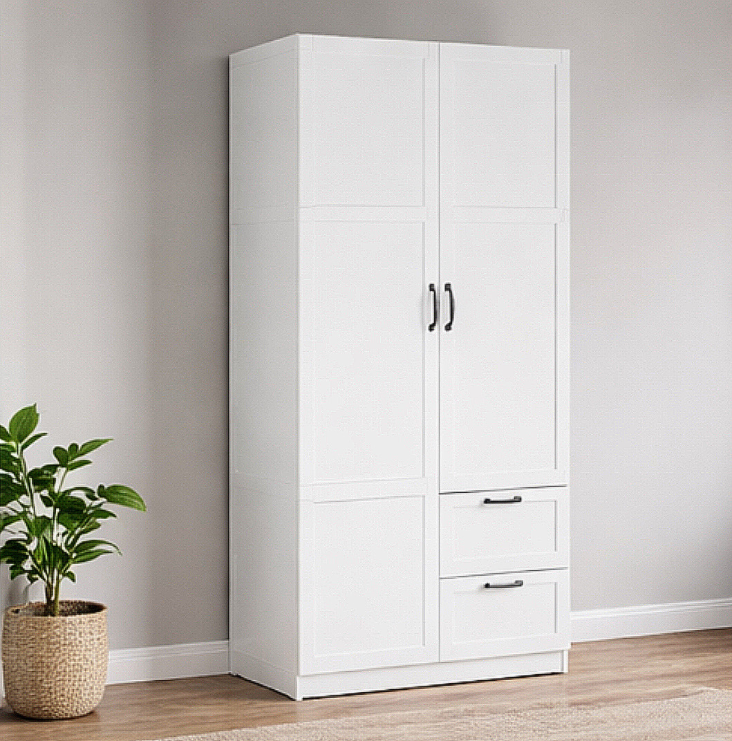 40” Armoire w/ 2 Drawers