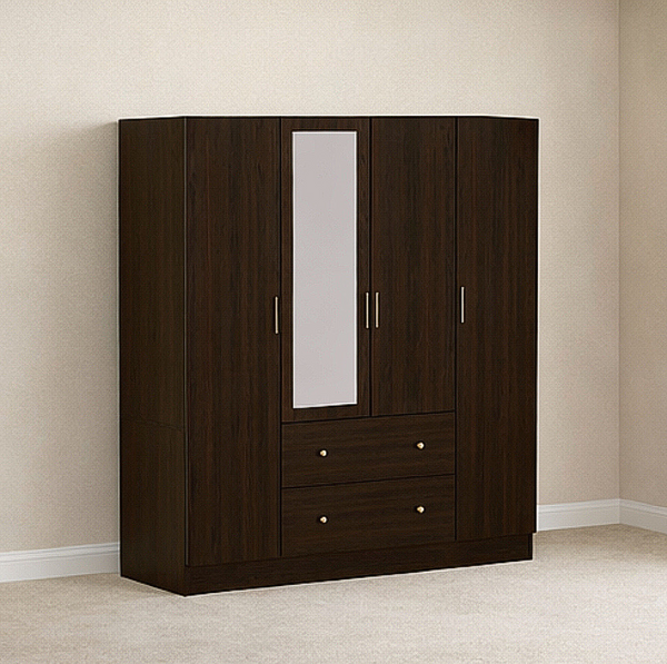 71" Double Wooden Wardrobe
