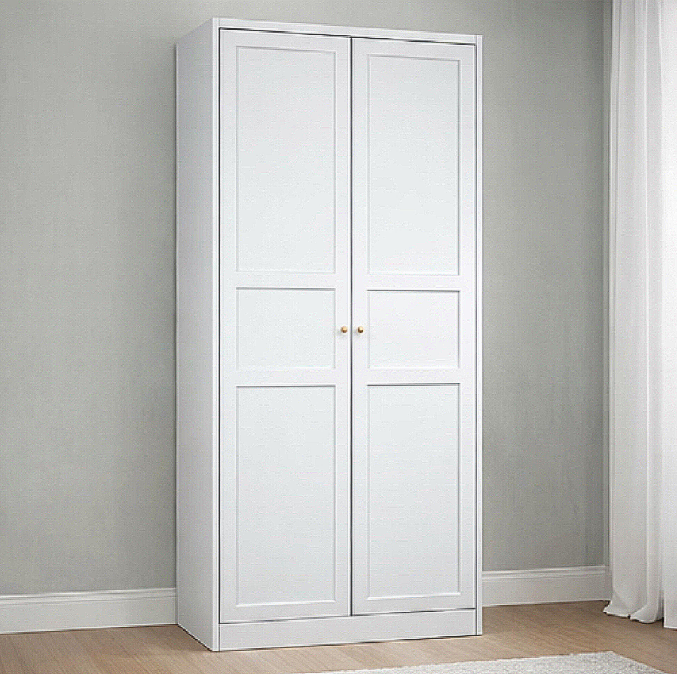 2-Door Metal Wardrobe Closet