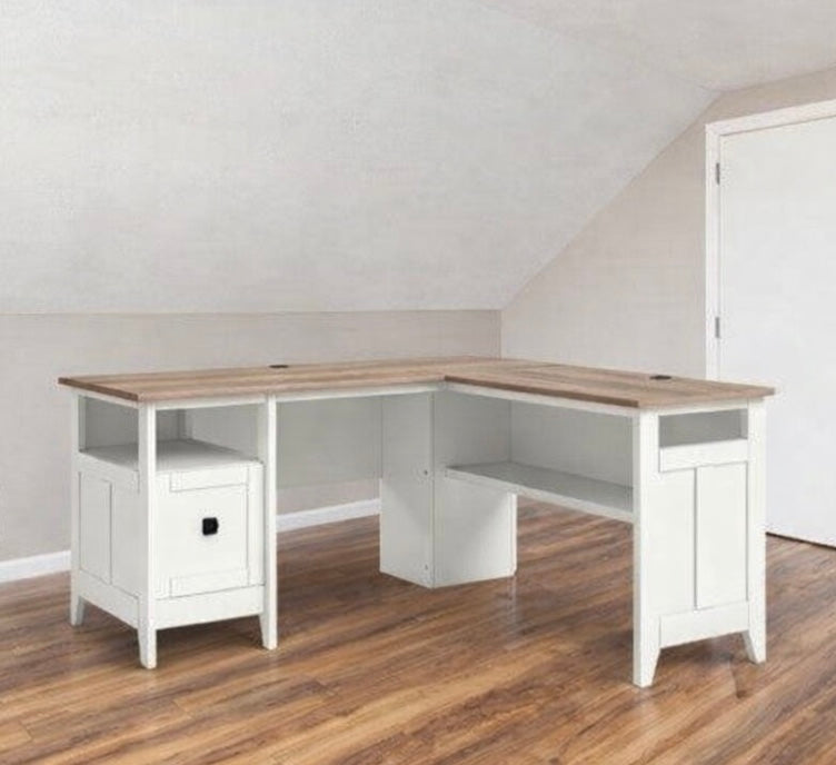 83” L-Shaped Executive Desk
